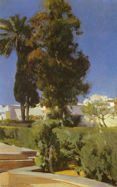 Gardens Of The Alcázar by Joaquín Sorolla
