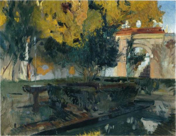 Joaquín Sorolla Generalife, Granada