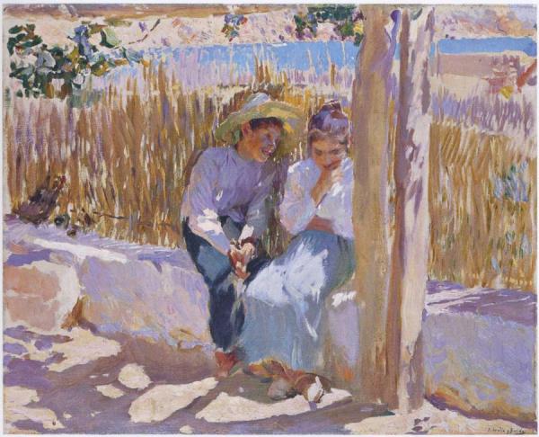 Idyll, Javea by Joaquín Sorolla Oil Painting Reproductions