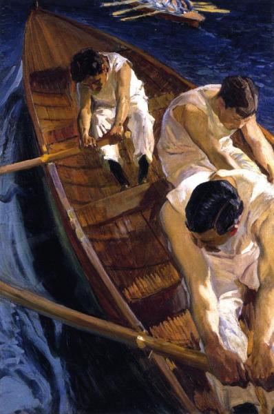 In The Rowboat by Joaquín Sorolla