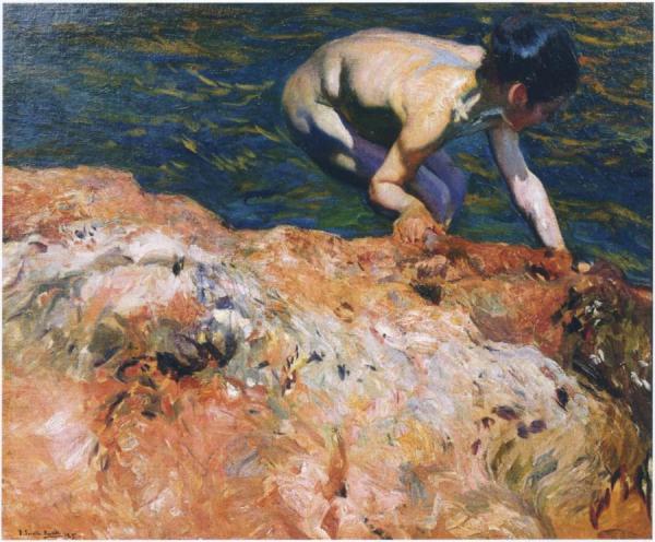 Looking For Shellfish by Joaquín Sorolla