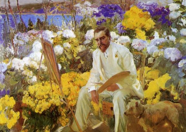Louis Comfort Tiffany by Joaquín Sorolla