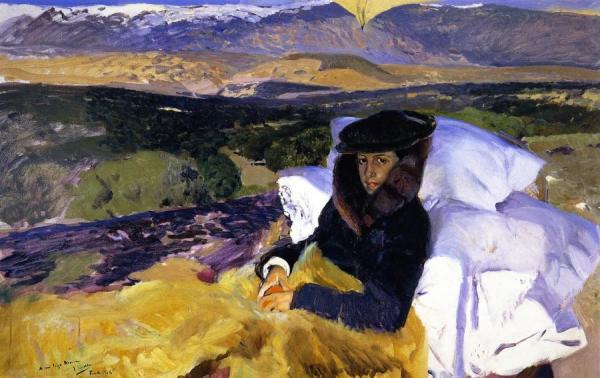 Maria Convalescing In El Pardo by Joaquín Sorolla