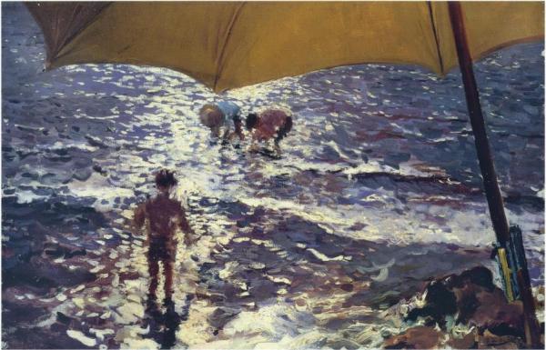 Midday At Valencia Beach by Joaquín Sorolla