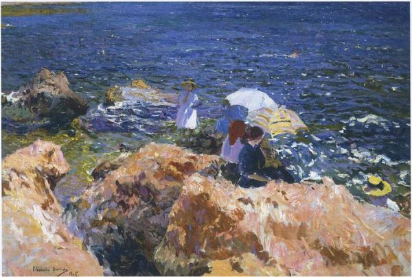 On The Rocks At Javea by Joaquín Sorolla