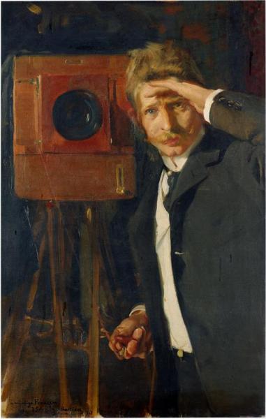 Portrait Of Photographer, Christian Franzen by Joaquín Sorolla