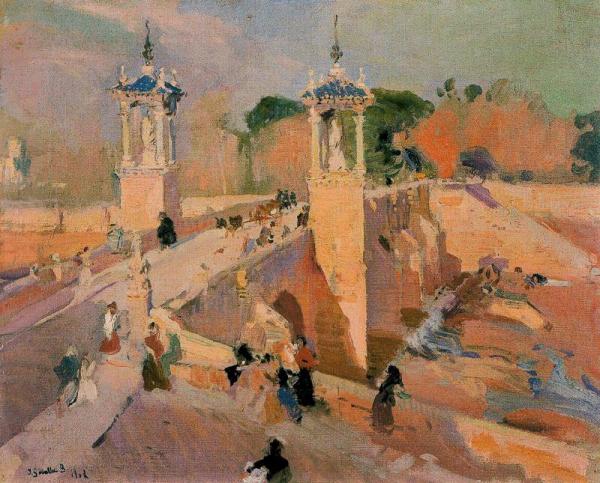 Puente De Real by Joaquín Sorolla