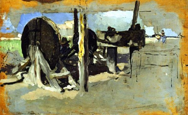 Rope Makers, Valencia (sketch) by Joaquín Sorolla