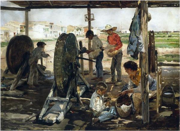 Ropemakers by Joaquín Sorolla