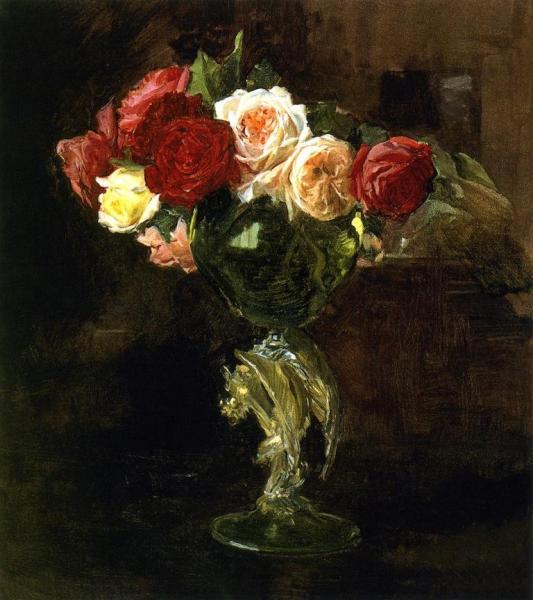 Roses by Joaquín Sorolla