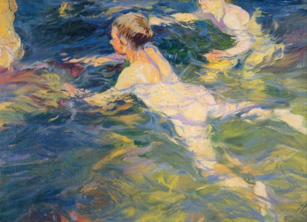 Swimmers, Javea by Joaquín Sorolla