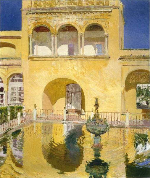 The Alcazar At Seville by Joaquín Sorolla