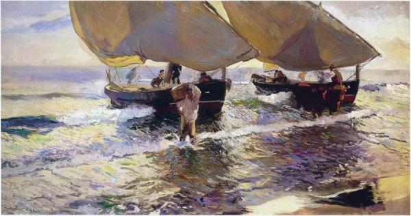 The Arrival Of The Boats by Joaquín Sorolla