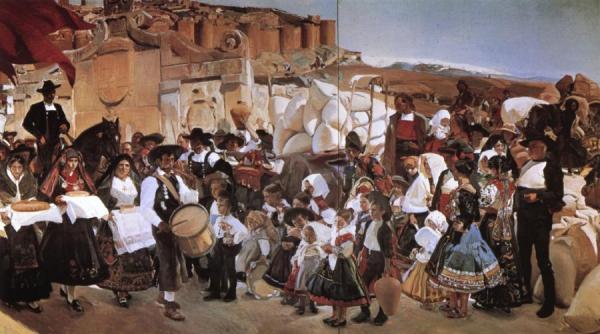 The Bread Fiesta (castile) by Joaquín Sorolla