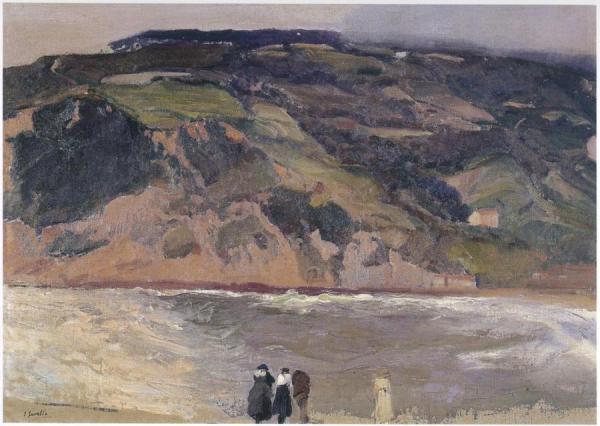 The Breakwater At San Sebastian by Joaquín Sorolla