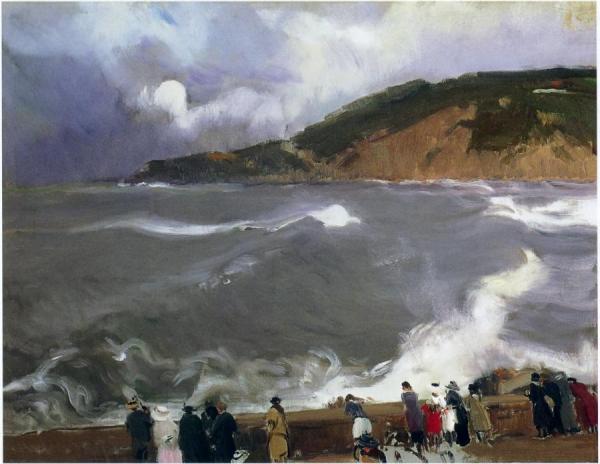 The Breakwater Of San Sebastian by Joaquín Sorolla