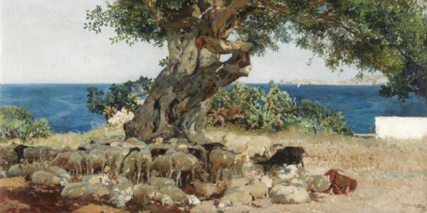 The Carob Tree by Joaquín Sorolla