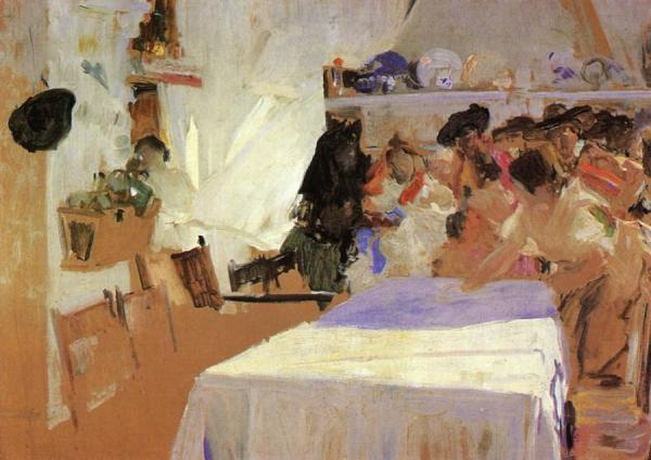 The Christening by Joaquín Sorolla
