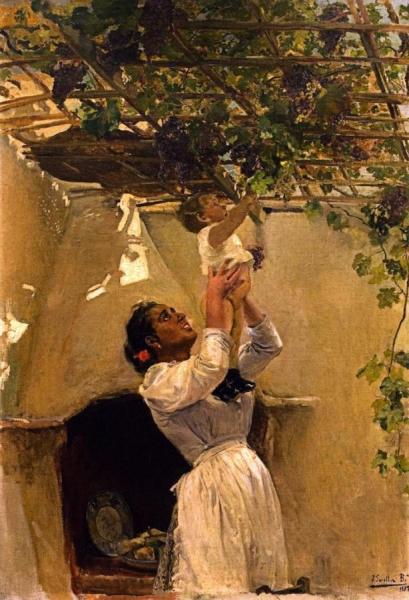 The Grapevine by Joaquín Sorolla Oil Painting Reproductions