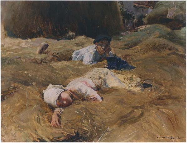 The Nap, Asturias by Joaquín Sorolla