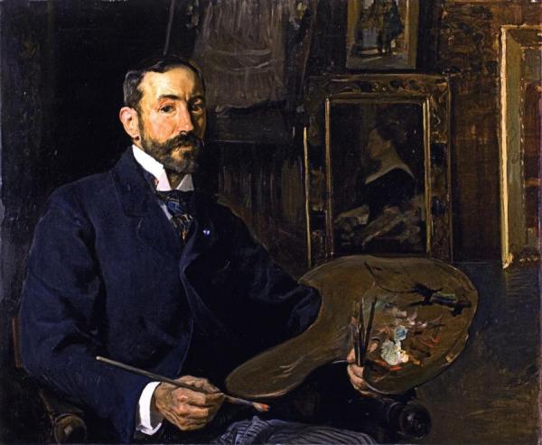 The Painter Jose Moreno Carbonero by Joaquín Sorolla