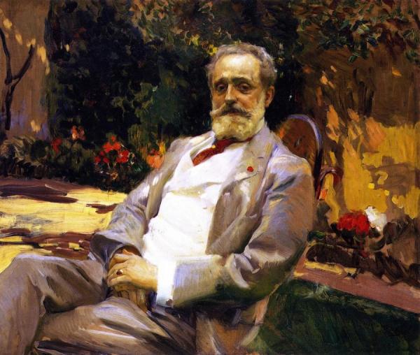 The Painter Raimundo De Madrazo Y Garreta by Joaquín Sorolla