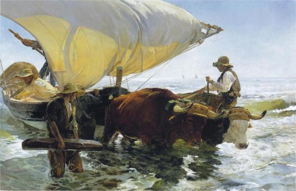 The Return From Fishing by Joaquín Sorolla