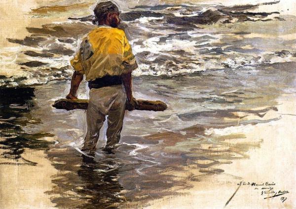 The Return From Fishing by Joaquín Sorolla