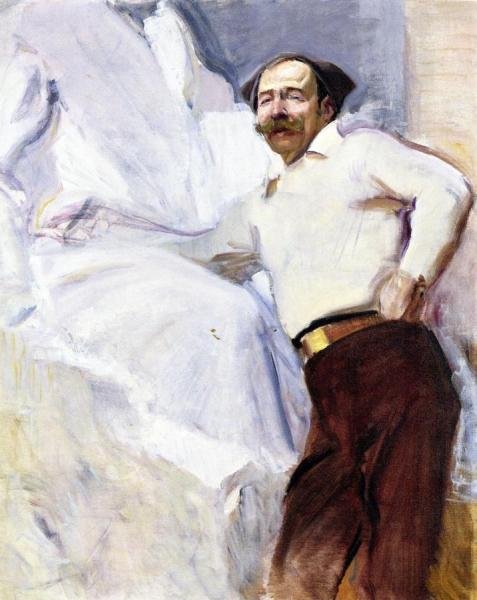 The Sculptor Mariano Benlliure by Joaquín Sorolla