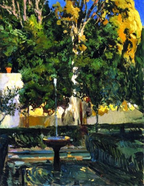 The Sultana's Cypresses by Joaquín Sorolla
