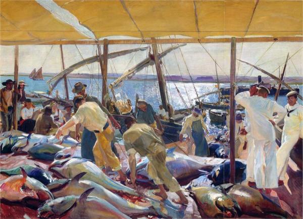 The Tunny Catch by Joaquín Sorolla