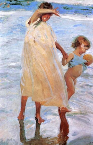 The Two Sisters by Joaquín Sorolla