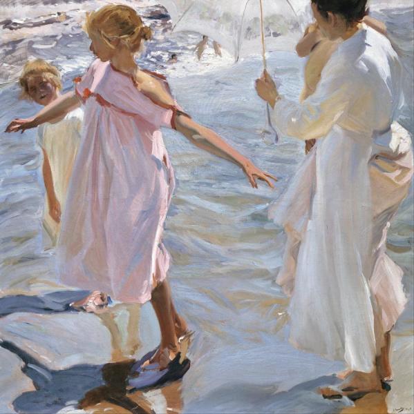 Time For A Bathe, Valencia by Joaquín Sorolla