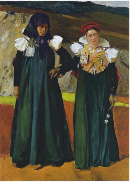 Types From The Anso Valley by Joaquín Sorolla