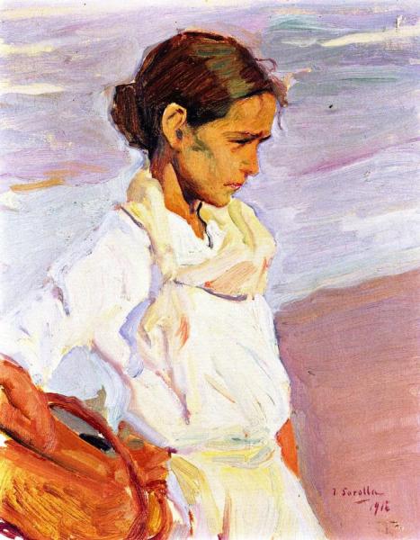 Valencian Fisherwoman by Joaquín Sorolla