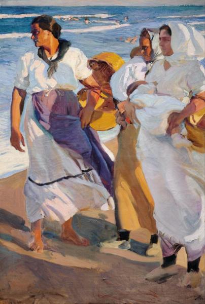 Valencian Fisherwomen by Joaquín Sorolla