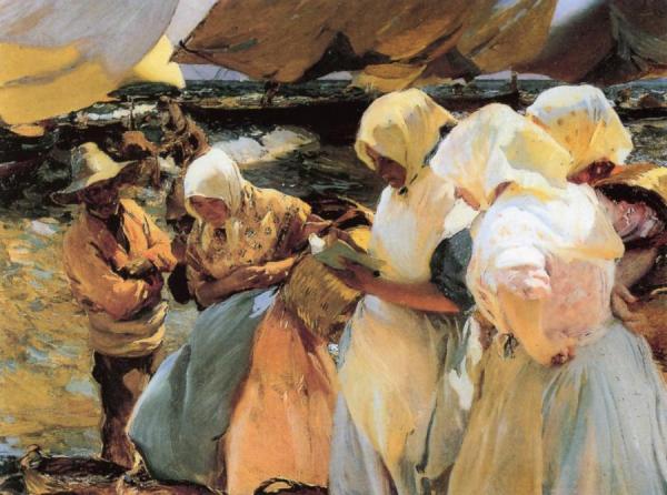 Valencian Fishwives by Joaquín Sorolla
