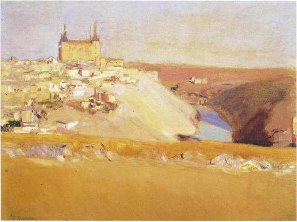 View Of Toledo by Joaquín Sorolla