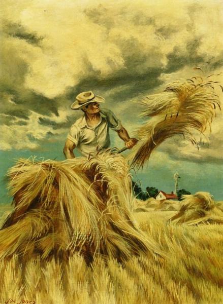 Raking Hay by Joe Jones Oil Painting Reproductions