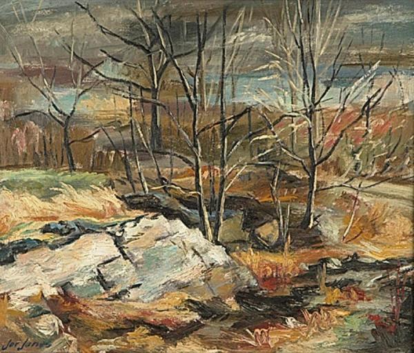 Winter Landscape by Joe Jones Oil Painting Reproductions