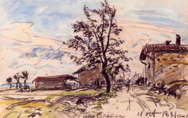 A Cherry Tree by Johan Berthold Jongkind