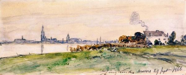 Antwerp by Johan Berthold Jongkind
