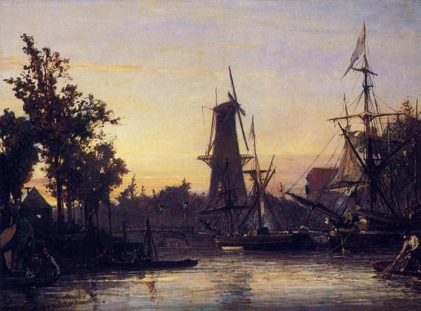 Binneshaven, Rotterdam by Johan Berthold Jongkind
