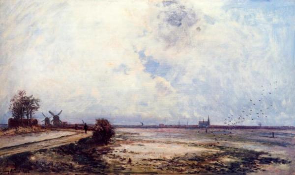 Dutch Landscape by Johan Berthold Jongkind