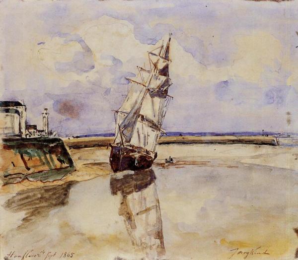 Honfleur by Johan Berthold Jongkind