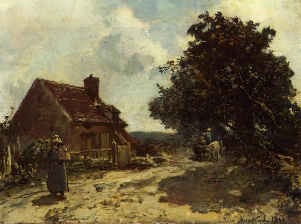 In The Vicinity Of Nevers by Johan Berthold Jongkind