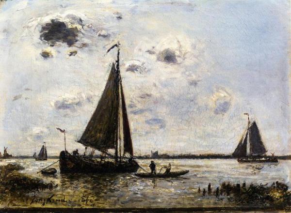 Near Dordrecht by Johan Berthold Jongkind