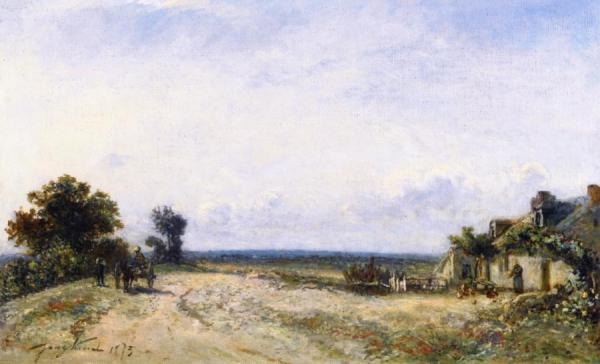 Nivernaise Countryside by Johan Berthold Jongkind