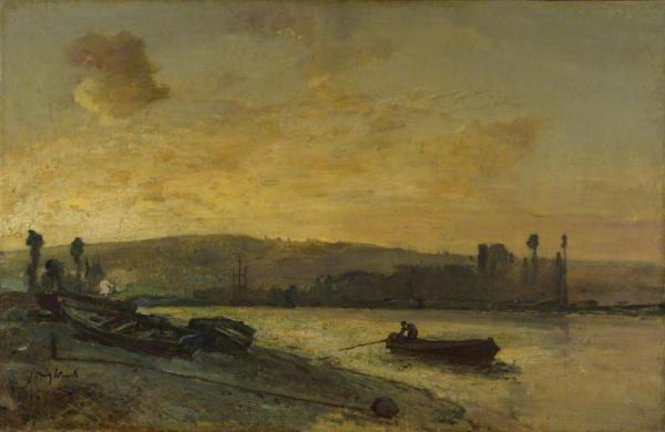 River Scene by Johan Berthold Jongkind