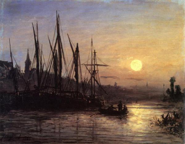 Seascape by Johan Berthold Jongkind